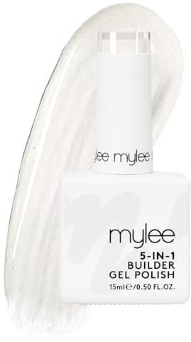 Mylee 5-in-1 Aufbaugel (15ml Clear), UV/LED Builder Gel | für Starke und Schöne Gelnägel, auch Geeignet als Nagelkleber oder zum Fixieren von Nagelfolie und Strasssteinen