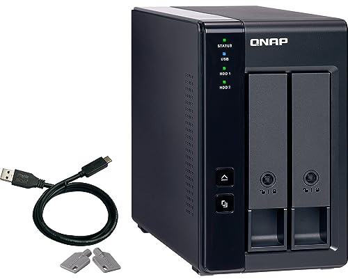 QNAP TR-002 2 Bay Desktop NAS Expansion - Optional Use as a Direct-Attached Storage Device
