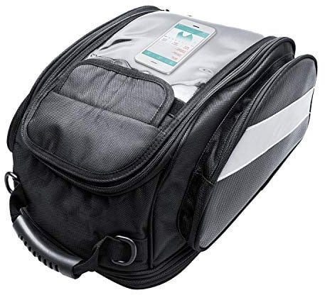 Dracarys Motorrad Tankrucksack - Oxford Sattel Schwarz Motorrad Tasche mit Größerem Fenster - Starke Magnetische Tasche für Honda Yamaha Suzuki Kawasaki Harley