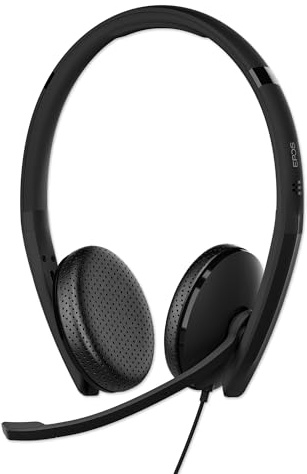 EPOS C10 USB-Headset mit Mikrofon, kabelgebundene Kopfhörer mit einfacher und flexibler USB-C-Verbindung und EPOS BrainAdapt-Technologie.