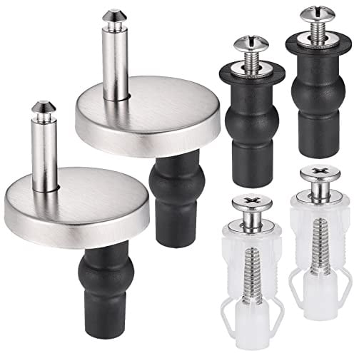 Zocipro 6 Stück WC Sitz Befestigung,Schrauben für Toilettensitz (14mm) | Scharnier für Toilettendeckel Befestigung WC-Sitze Klodeckel Edelstahl, Blindloch Befestigungen Scharniere für Toilettensitze