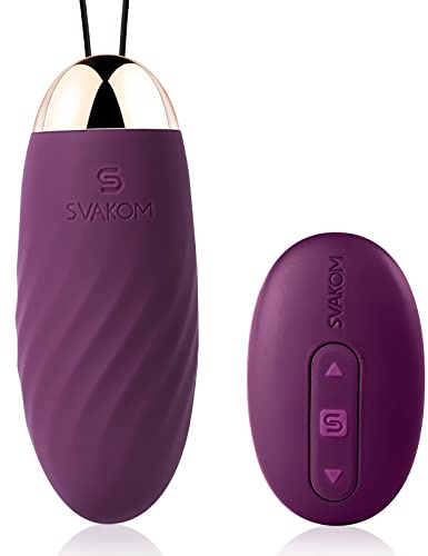 Deluxe Vibrator Vibro Ei mit Fernsteuerung, Vibratorensets Vibration für Frauen Klitoris G-Punkt, Analvibrator Dildo Sex Toys mit 26 Modi, SVAKOM Sex Spielzeug für die Frau Paare, Erotik Sexspielzeug