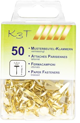 K3T Musterbeutelklammern Standard 50er Packung, Art.Nr. 48345