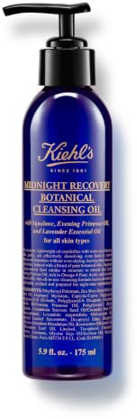 KIEHL'S Midnight Recovery Botanical Cleansing Oil, 175 ml, aromatisches Pflege-Öl zur Regenerierung der Haut über Nacht, bei trockener, empfindlicher, öliger Haut