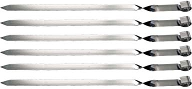 rukauf Grillspiess 2cm Breite EXTRA BREIT, 6 St (50cm)