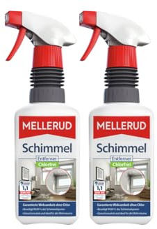 MELLERUD Schimmel Entferner Chlorfrei | 2 x 0,5 l | Geruchsneutraler Aktivschaum gegen Schimmel im gesamten Haushalt | 2er Set