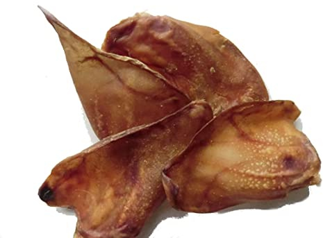 Kaureks Natur Hundeleckerlies Schweineohren —50 STK—wie Rinderohren für Hunde, Kauartikel, Kausnack