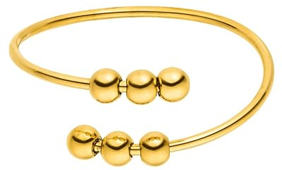 Purelei Anxiety Flow Ring Damen – Verstellbarer Damenring aus langlebigem Edelstahl (14K vergoldet) – Wasserfester Stressring – Schmuck für deinen individuellen Look