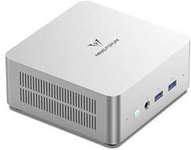 MINIS FORUM UN1290 Mini-PC, Intel Core i9 12900HK, 32 GB RAM, 1 TB SSD, 14 Core/20 Thread Desktop-PC, HDMI 2.0/USB-C/DP 1.4, 2,5 G RJ45 LAN, 5 USB-Anschlüsse, Wi-Fi 6