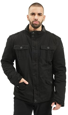 Brandit Winter-Jacket, US-Version, Winter-Variante, Größen S bis 5XL | Retro Jacke für Herren mit versteckter Kapuze, Stehkragen und Baumwollfutter