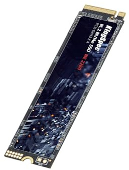 KingSpec NE-2280 256GB NVMe SSD Pcie 3.0 M.2 SSD Gen 3x4, Bis zu 2400MB/s, Internes Solid State Drive mit 3D NAND Flash, Kompatibel mit Desktop/Laptop