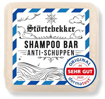 NEU: Störtebekker® Premium Festes Anti Schuppen Shampoo - Festes Shampoo Herren & Damen - 3in1 Duschseife Männer für Haare & Kopfhaut - vegan, handgefertigt (100g)