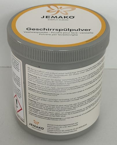 Jemako Geschirrspülpulver 550 g - NEU - Unparfümiert, Pulver, 1 Stück, Spülmaschine (Dishwasher)