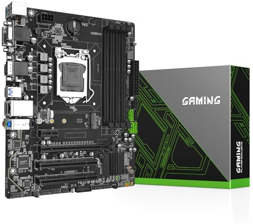 SHANGZHAOYUAN B85M PRO Mainboard Kompatibel mit Intel LGA 1150 Core i7/i5/i3/Pentium/Celeron/E3 (4*DDR3 Max 32GB, VGA/DVI/HDMI-kompatibel, PCIe 3.0 x16, SATA 3.0, Gigabit LAN) M-ATX Gaming Motherboard
