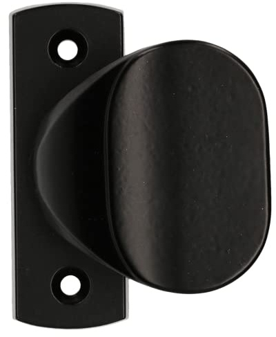 KOTARBAU® Türknauf Kugelknauf mit Kurzem Schild für Türen Tore Pforten Schwarz