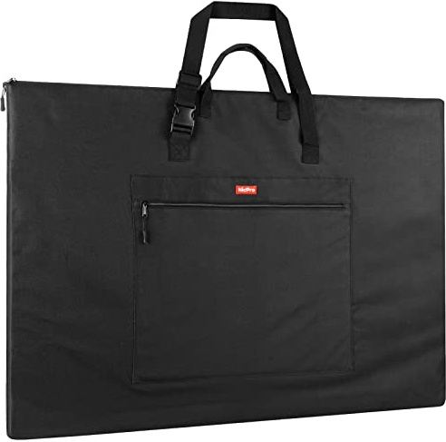 Nicpro Künstler Portfolio Tasche, 65 x 95 cm（24 x 36 Zoll） Künstlertasche, Nylon Zeichentasche Wasserdicht mit Schulter und Tragegriff, Kunstmappe für Poster Skizzieren Zeichnen Kunst Artwork