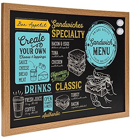 Amazon Basics Tafel, 43 x 58,4 cm, Schwarz