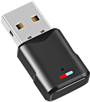 USB Bluetooth 5.3 Adapter für PS5/PS4/PC/Switch Konsole, Niedrige Latenz Audio Dongle Bluetooth 5.3 Schlüssel Adapter USB 3 Mbit/s Transmitter Empfänger für Macos/Windows/Kopfhörer