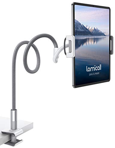 Lamicall Schwanenhals Tablet Halter, Tablet Halterung Bett mit Langer Arm | Lazy Flexible Einstellbare Tablet Ständer für iPad Pro Air Mini 7 6 5 4, iPhone, Samsung, 4,7-10,5 Zoll Tablet & Smartphone