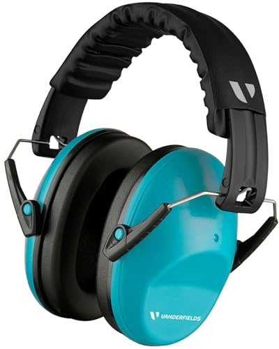 Vanderfields Premium Gehörschutz ​– Breitspektrum-Schallreduzierung 33,2 ​dB bei 2 ​kHz, Geräuschunterdrückung ​– Kopfhörer für Kinder von 3 bis 12 ​Jahren ​– Blue Sky
