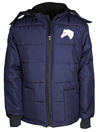 MS-Trachten Kinder Winter Reitjacke Mia dunkelblau warm gefüttert (146/152)