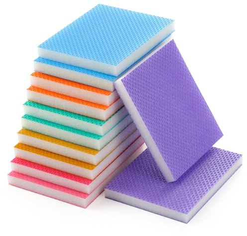 Schleifschwämme, 12 Stück,Weiches, Flexibles Nass-Trocken-Schleifpapier,Handschleifblöcke,PU-Schaum-Schleifpads für Holz,Handwerk, Trockenbau,Metall, Farbe, Autokarosseriereparatur, Keramik