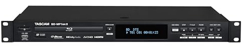 Tascam BD-MP1MK2 Professioneller Rackmount-Blu-ray-Player mit SD- und USB-Wiedergabe