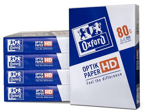 Oxford Kopier-/Druckerpapier, Premium, 2.500 Blatt, DIN A4 Papier, 1 Box mit 5 Pack