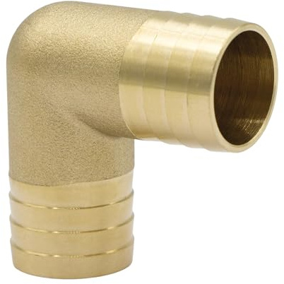 VARIOSAN Winkel-Schlauchverbinder 17093, 1 (25 mm), 90°-Winkel, Messing