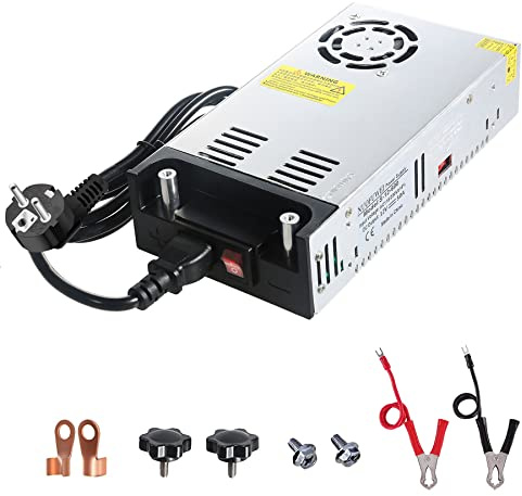 NUOFUWEI DC 12V 50A 600W Netzteil 230V AC auf DC 12Volt Netzteil | 50A 600W Transformator Industriell für 12V LED Lichtleiste CCTV Kamera Sicherheitssystem Radio Wasserpumpe
