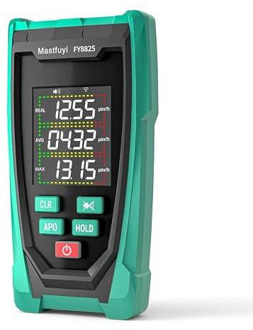 Geigerzähler,Nuklearer Strahlungsdetektor,Wiederaufladbarer Geigerzähler,Echtzeit-Alarm,Röntgen-Gamma-Beta-Nuklearstrahlungsmessgerät,Große LCD-Farbanzeige,Grün