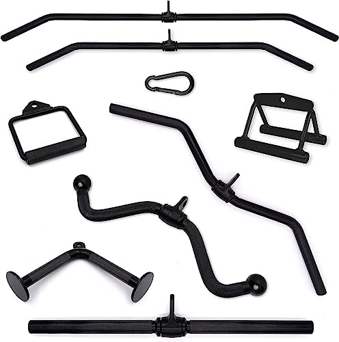C.P. Sports SZ-Griff Standard schwarz Vollstahl mit Karabinerhaken 8mm - Kraftstation, Kabelzugturm, Bodybuilding, Fitness, Gym