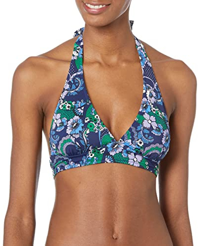 Amazon Essentials Damen Bikini-Badeanzug-Oberteil mit Leichter Unterstützung und gebundenem Neckholder (in Übergröße erhältlich)