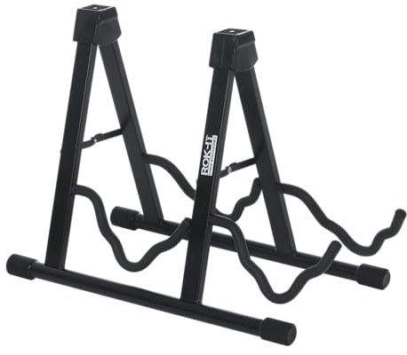 Gator Frameworks Rok It A-Frame Doppel-Gitarrenständer; für die meisten Standard E-Gitarren und Akustikgitarren (RI-GTRAU2X)