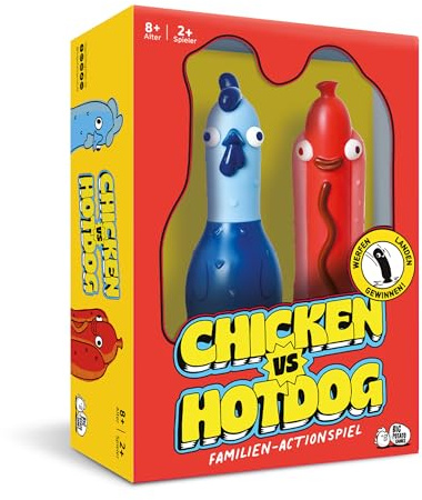 Big Potato Chicken vs Hotdog – Das ultimative Chaotische Partyspiel | Flipping-Fun Partyspiel für Familien & Spieleabende | Bonusinhalt inklusive!