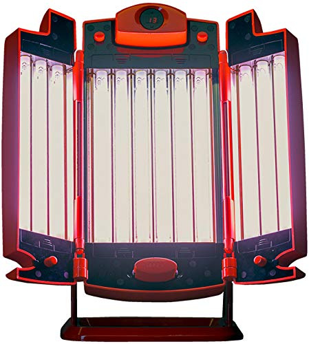 Eurosolar Gesichtssolarium und Oberkörpersolarium (FacialTanner Rubino für UV-, Collagen und Infrarot)