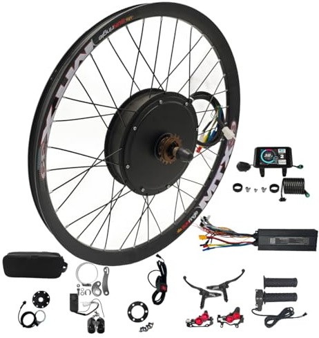 CHAOZHU Ebike 48-72V 3000W 20 24 26 27,5 29 700C MTX39 Hinterrad Umrüstung Kits mit Surron Stil Vollbar Drehgasse (29 Zoll hinten)