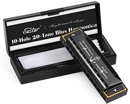 Eastar Major Blues Harmonica，Black，Key Of C