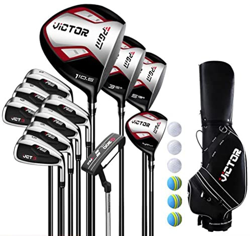 Wind Greeting 12 Teiliges Komplettes Herren Golfschläger Set,Anfänger Komplettsatz,Graphit Schaft,Herren, Rechtshand