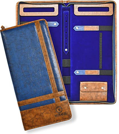Krawatten-Reiseetui mit Manschettenknöpfen und Kragenstäben und Bonus-Tasche für formelle Anlässe, kleine Accessoires, Schieferschwarz, Graphitschwarz, 18, Krawattennadeln, Krawattenklammern,