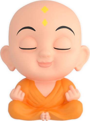 MACH MAL PAUSE® Anti Stress Buddha - der lustige Stress-Buddha ist das Geschenk für Kollegen Studenten Mitarbeiter - Gadget Büro Spielzeug - Stressball - Antistress Ball Squishy Anti Stress Würfel