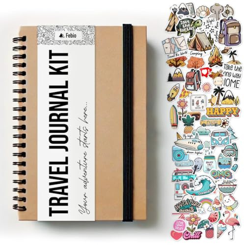 Travel Journal Scrapbook / Reisetagebuch Zum Ausfüllen, travelers notebook a5, bullet journal zubehör, travel gadgets, camping gadgets, reise geschenk auslandsaufenthalt, urlaubstagebuch erwachsene