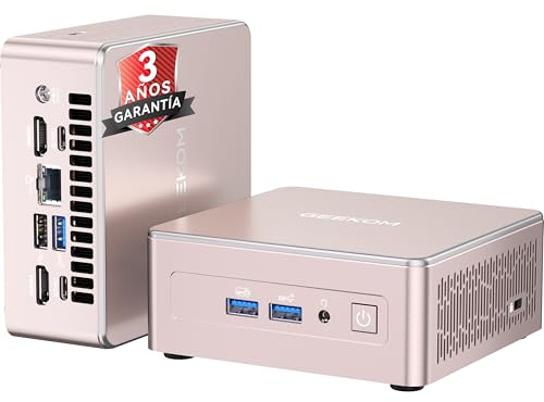 GEEKOM Mini PC A5 mit AMD Ryzen 5 7430U,16GB RAM(Erweiterbar, nicht LPDDR) 512GB SSD, Windows 11 Pro Ultra-leiser Kompakter Desktop-PC mit Dual HDMI 8K-Ausgang & SD-Kartensteckplatz, für Business/Büro