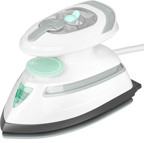 BEAUTURAL Mini Reisebügeleisen 120V/220V – Tragbares Dampfbügeleisen & Trockenbügeleisen mit Anti-Tropf-Funktion, 3 Temperaturstufen, Kompakt & Leicht – Perfekt für Reise, Patchwork und Näharbeiten