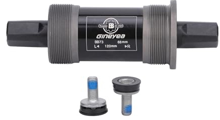 Fahrrad-Tretlager, quadratisch, konisch, für Mountainbike, MTB, Rennrad, Fatbike, optional, quadratisch, BSA 68 mm x 110,5/113/118/120/122,5 mm (68 x 120 mm)