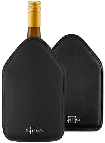 SILBERTHAL Weinmanschette für Flaschen 2er Set - Flaschenkühler für Wein, Sekt & Champagner - Kühlmanschette für unterwegs