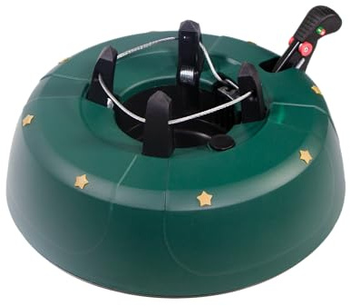 mgc24 Weihnachtsbaumständer Christbaumständer - Grün - für Bäume bis 2 m Höhe - mit Wassertank, Einseiltechnik, Fußhebel, Kindersicherung, Wasserstandsanzeige & Schnellspannsystem