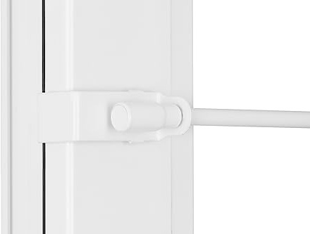 RENA Teleskopstange Klemmstange für Gardinen - 75-125 cm Gardinenstange - Ausziehbar ohne Bohren - Metall - Weiß