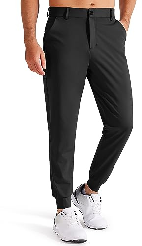 Libin Herren Golfhose Jogginghose Anzughose Sporthose | Stretch Slim Fit Golf Jogger Lang Pants Chino Stoffhose Jogger Trainingshose Freizeithose Laufhose mit Taschen