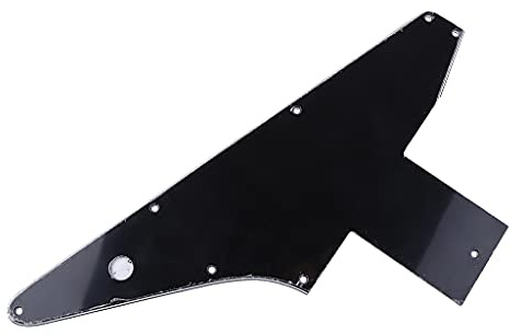 SUCHUANGUANG 3-lagiges Schlagbrett für Gitarre, Schlagbrett für Explorer für '76 Reissue, schwarzes Teil aus Metall